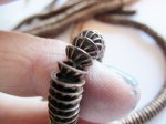 (image for) Antique copper bead caps #ZA179-C-17