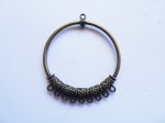 (image for) Antique Bronze pendant hoop connector pendant #RM-321