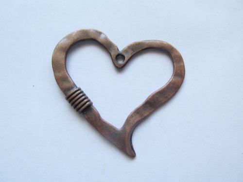 (image for) Antique Copper Heart pendant #RM187
