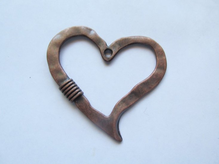 (image for) Antique Copper Heart pendant #RM187