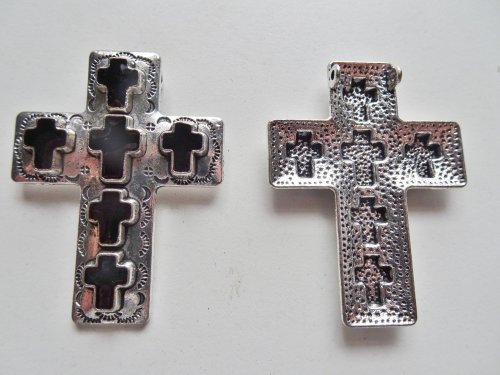 (image for) Black cowgirl cross jewelry pendant #rm-468