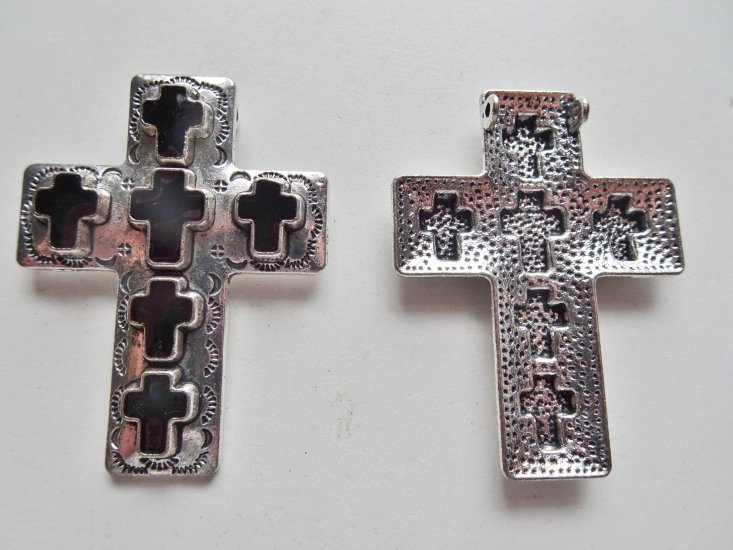 (image for) Black cowgirl cross jewelry pendant #rm-468