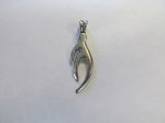 (image for) Antler sheds Antique Silver Pendant # MP59b