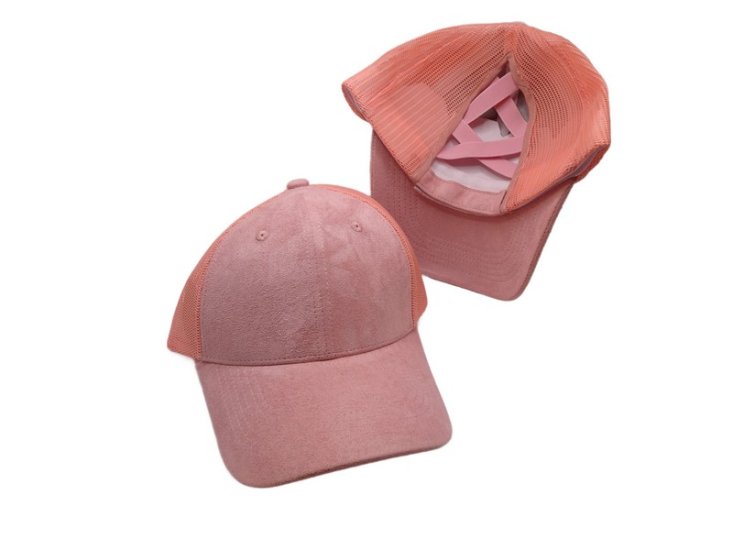 (image for) Pony Tail Mesh back criss cross cap - Melon