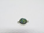 (image for) Connector - Teal Faux Druzy #Con-26TU