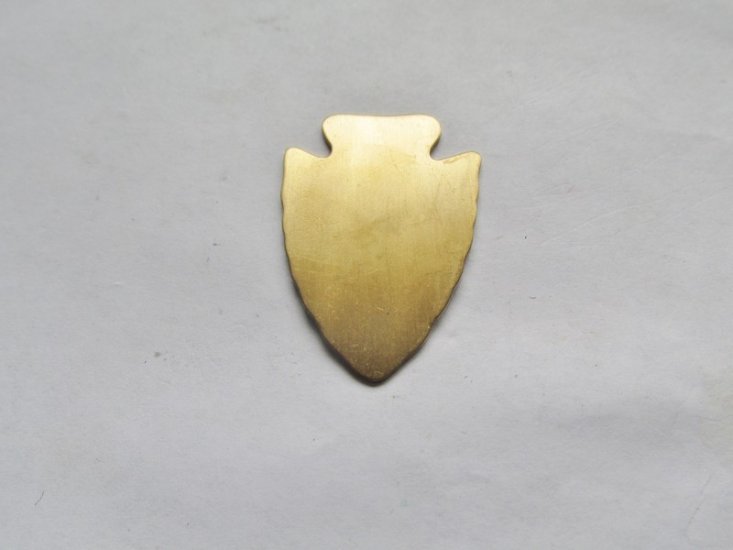 (image for) Brass Arrowhead blank for stamping #B2