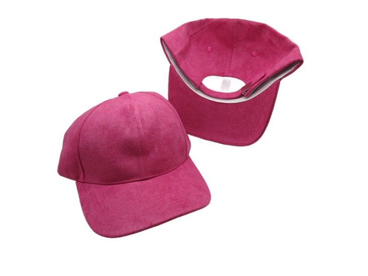 (image for) Vegan suede baseball cap - Barbie Pink