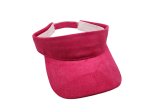(image for) Vegan Suede Visor -Barbie Pink