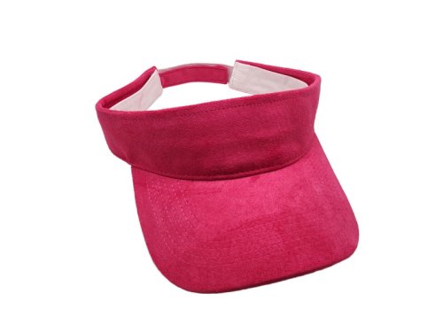 (image for) Vegan Suede Visor -Barbie Pink