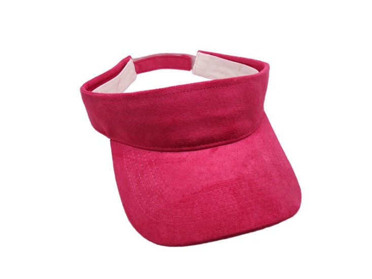 (image for) Vegan Suede Visor -Barbie Pink