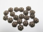 (image for) Bead cap - antique copper (bag of 20) #Bcap27