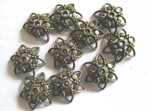 (image for) Bead caps - Bronze (bag of 10) #BCAP29