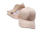 (image for) Vegan suede baseball cap - BEIGE