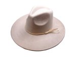 (image for) Vegan suede Wide brim hat - BEIGE
