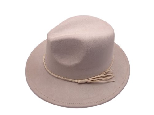 (image for) Short Brim vegan suede hat - Beige