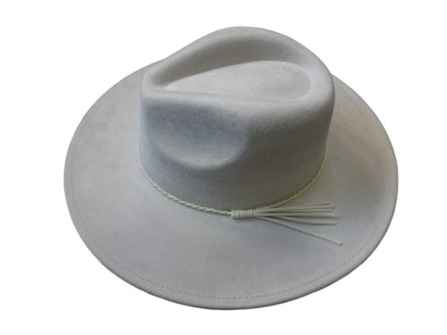 (image for) Vegan suede Wide brim hat - BEIGE