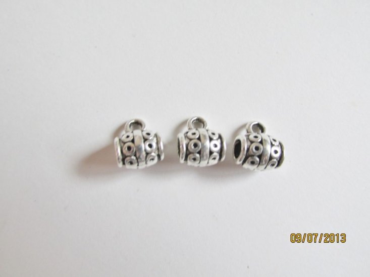 (image for) Bail - big hole antique silver (bag of 3) #BAIL6