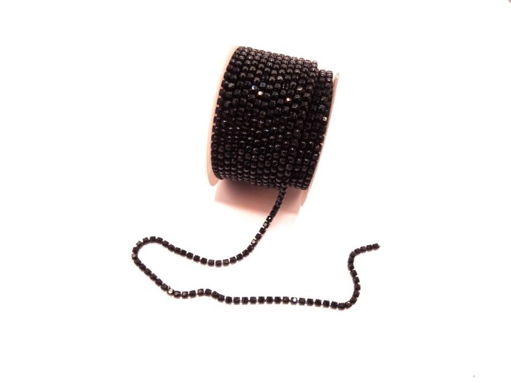 (image for) Black crystal 10yd roll 2.5mm