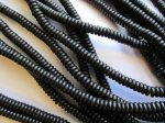(image for) Black rondelle beads 12x3mm #1597BB