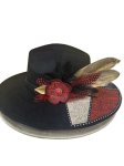 (image for) -PRE-SOLD-Black hat with Fascinator