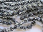 (image for) Black silver and clear glass rounds #1798