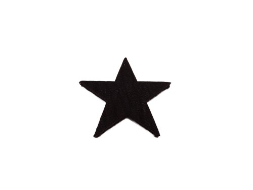 (image for) Black leather star 1 1/2" #LC250