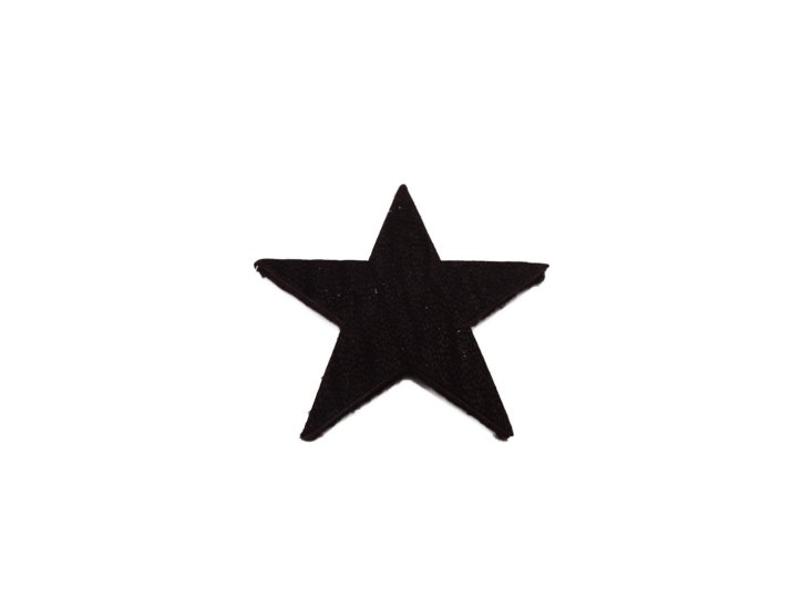 (image for) Black leather star 1 1/2" #LC250
