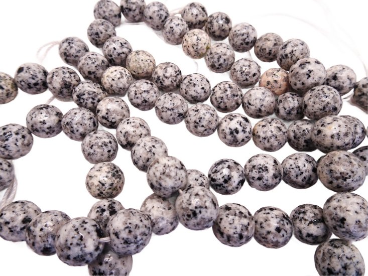 (image for) Black white grey agate rounds #1214-T13