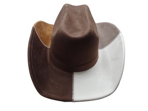 (image for) Block color cowboy hat Vegan Suede