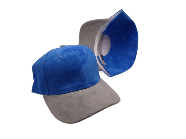 (image for) Vegan suede Two Tone baseball cap - Two Tone Blue/Gray