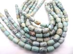 (image for) Seafoam barrel beads 9x14mm #TU-1016