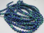 (image for) Blue, green dyed Jasper 8mm #1808B