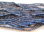 (image for) Blue rainbow rondelle crystals 6x8mm #1268-TU-17