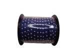 (image for) Faux leather lacing with silver studs - Blue