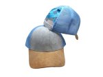 (image for) Pony Tail Mesh back cap - Two Tone Blue/Tan