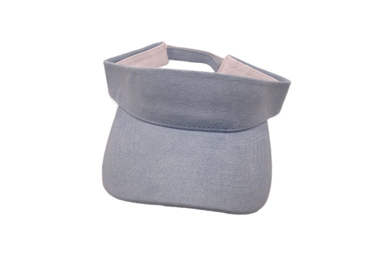 (image for) Vegan Suede Visor - BLUE