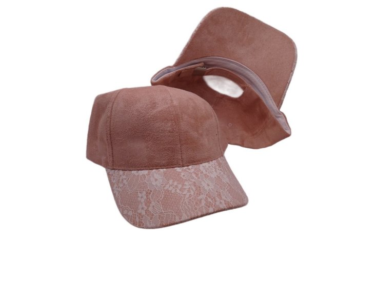 (image for) White Lace brim - Blush