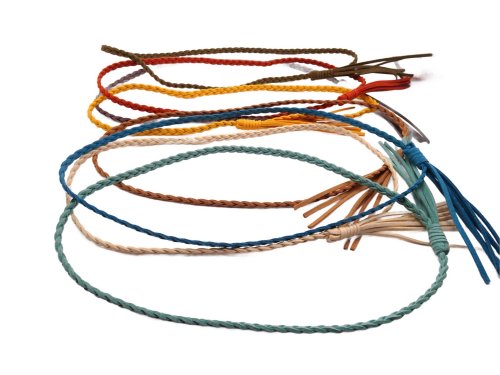 (image for) Braided faux leather hat band (8pcs)