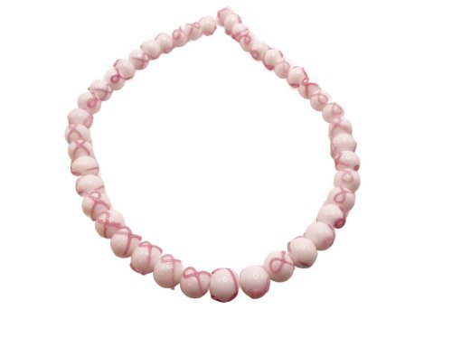 (image for) Breast Cancer awareness beads 10mm #1212A
