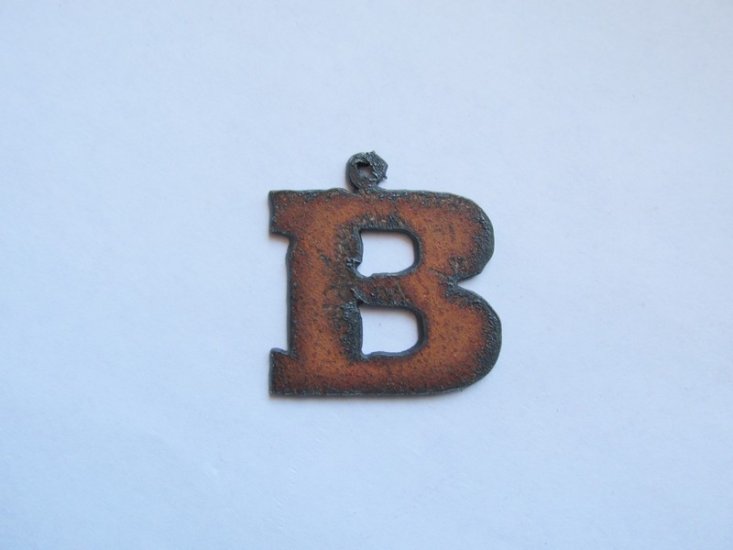 (image for) Initial Letter Rockwell Metal "B" - Pendant #RK-B