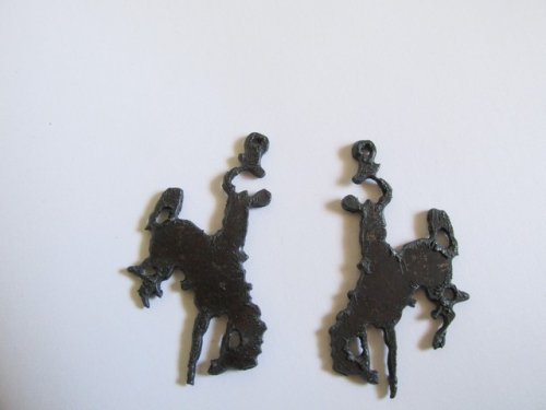 (image for) Bronc rider earrings (set) #RR011-EAR