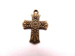 (image for) Cross bronze charm #BS-ch107