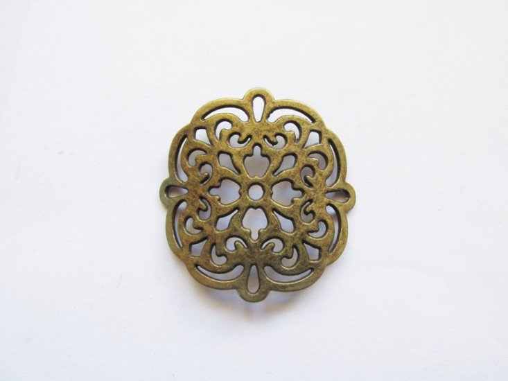 (image for) Bronze scrolled bracelet connector #Con-45