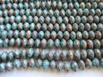 (image for) Turquoise and Bronze Acrylic Rondel #1797