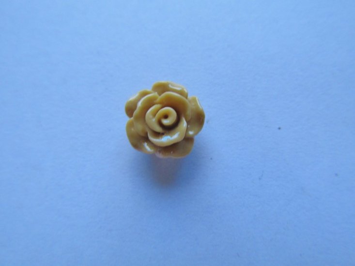 (image for) Brown Light Brown Resin Flower #FL44
