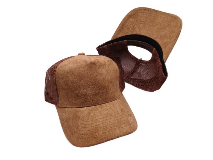 (image for) Vegan Suede Trucker cap - Brown