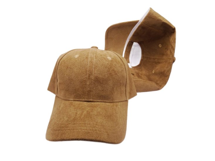 (image for) Vegan suede baseball cap - Brown