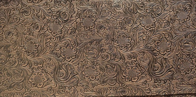 (image for) Faux Leather for hat - Brown