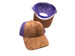 (image for) Mesh snap back baseball cap - Brown/purple