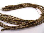 (image for) Gold brushed hematite spacer beads 4mm #SS1054